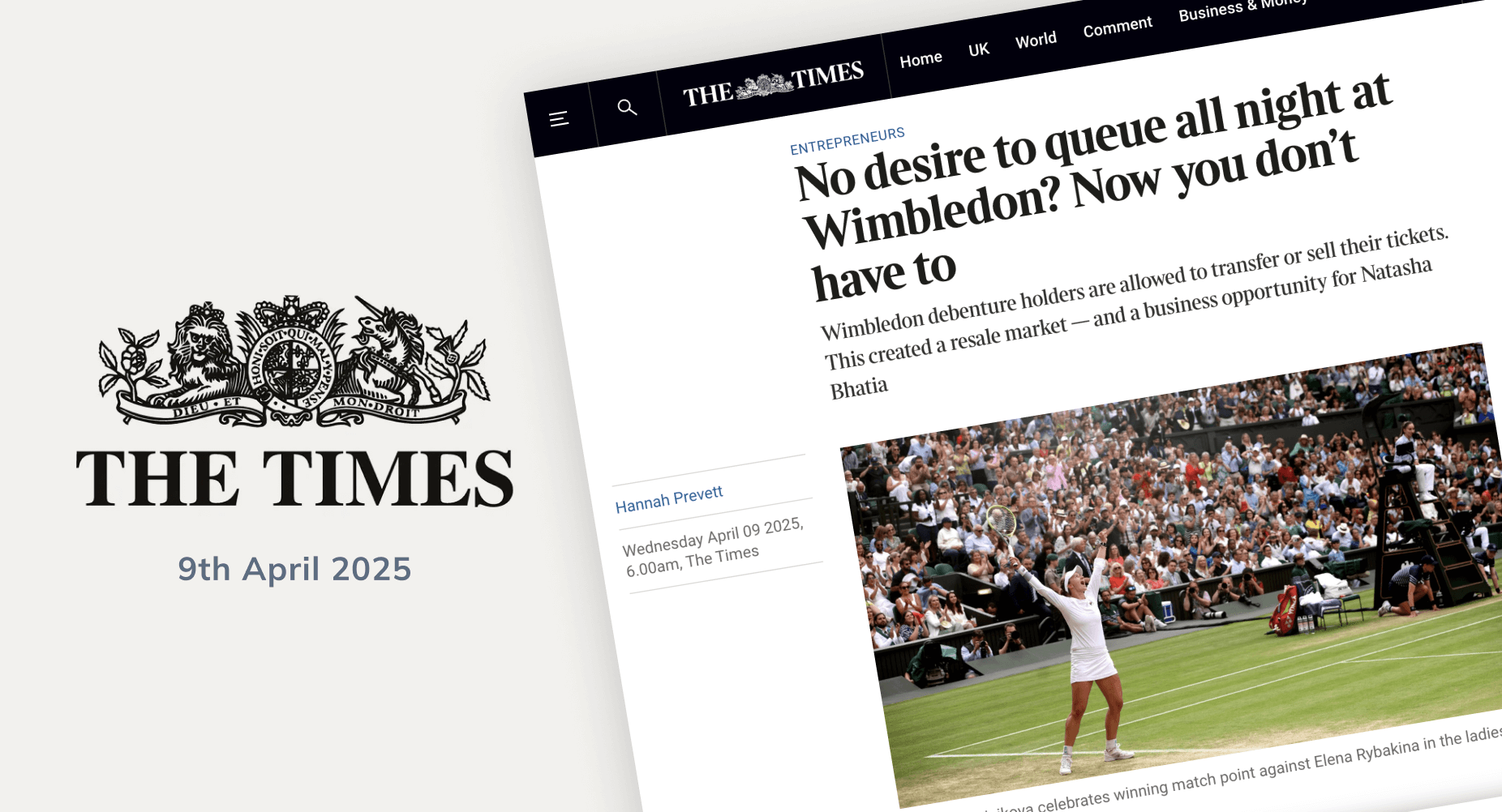 Green & Purple Spotlighted in The Times